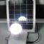 3W portable solar home light with 4400mAh lithium battery for lighting and phone charging