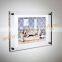 acrylic frameless picture frame with screw