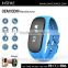 J-Style smart silicone chain link bracelet digital pedometer wtih continuous heart rate monitor