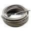 Best sale 1ft Stainless Steel Braided 1500 PSI Oil Fuel Gas Hose Line -4AN AN6 8-AN 10-AN Hose