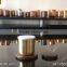 Copper cup matte brass candle jar with lid