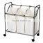 Vivinature chrome plating frame laundry sorter with 4 lift off sorters