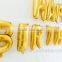 Kids birthday golden party banner decorations