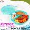 NBRSC New Design Microwave Plastic Food Storage Tray Containers 3 Compartment Divided Plates with Vented Lid