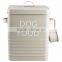 Metal pet food container/storage canister/container/bin