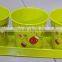 Set of 3 Garden Planter Pots with Drainage Holes