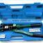 Hydraulic crimping pliers for cable and terminal