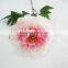 single stem cloth flower for festive and home decoration artificial silk peony flower