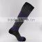 European size Melanged cotton yarn Wide Strip knee high socks women