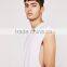 New Look Fashion Plain Solid Vest For Man Custom Tailor Pure White Color Tank Top Dropped Armholes Regular Fit Cotton Vest