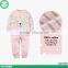 Wholesale fashion baby clothing set children sleep suit with lovely pattern