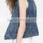 Runwaylover EY1065C Hot Sale 2017 Ladies Fashion Sleeveless Denim Jackets