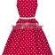 Walson C89342A New 50s Lady Polka Dot Fitted Pencil Wiggle Vintage Retro Style Rockabilly Dress