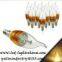 E14/E27 LED candle lamp, dimmable led candle bulb light for chandelier, energy saving tailed lamp lighting