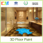 New design scuff resistance anti acid liquid resin epoxy 3d floor paint