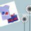 Star Printed Western Girls 4th of July Dress For Wholesale