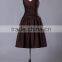 2017 simple style cap sleeves red prom gown ED134