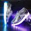 latest high quality OEM color and label USB kid boys and girls LED sneakers shoes