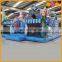 Robot factory inflatable fun city, jumping inflatable bouncer with slide