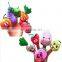 baby love doll Education Toy mini plush cartoon fruit finger puppet toys set