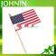 Flag Manufacturer polyester custom plastic hand flag sticks