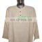 full sleeve long khadi yoga kurta, size : chest 46 x height 34 inches (medium, also available large, extra large)