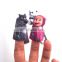 2017 sedex audit factory popular plastic custom animal finger puppet