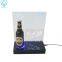 Hot sale OEM countertop clear acrylic wine dispaly with light