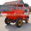 Mini wheels dumper hydraulic crawler mounted dumper truck