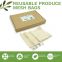 The Green Polly Reusable Cotton Mesh Produce Bags, Pack of 9 | 3 Large, 3 Medium, 3 Small | Durable Organic Vegetable, Fruits, Produce Bag | Zero-Waste and Eco-Friendly | Anti-Microbial