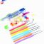 52Pcs Aluminum Crochet Hooks Colorful Soft Plastic Handle Aluminum Weave Craft Crochet Hook Knitting Needle Set