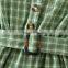 Girls' Dress 2020 Summer Cotton V-Neck Plaid Vest Clothes Dress