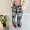 Children's clothing 2020 autumn and winter new Korean version of the composite plaid trousers for boys and girls children's carr