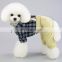 Hot Sale Fashionable Pet Clothing Suspender Trousers Set with  Plaid coat Bow Tie For Pets