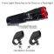 IP65 Waterproof Aluminum Alloy a set led  Bicycle Front and Tail Light  for Outdoor Activities