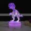 3D illusion Visual Night Light 7 Colors Change LED Desk Table Lamp Bedroom Home