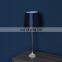 UK modern iron base desk lights custom cheap unique dark blue office table lamps