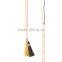 China hot wholesale multi colored crystal necklace, DIY beaded tassel necklace for girls