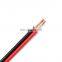 customizable speaker wire 14 awg copper flat red black white transparent cable