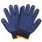 Anti Slip Grip Cotton Knitted Double Sides PVC Dots PVC Dotted Working Gloves