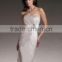 Knee-Length Mother of the Bride Dress with Three Quarter Sleeve Jacket and Beading High Quality Mother of the Bride Dress