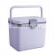 Custom logo sealing strip mini plastic vaccine cooler box, laboratory medical transport ice cooler box