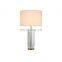 Newest High End Design Gold Metal Crystal Column Table Lamp For Restaurant Villa Home Bedroom