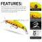 top quality 15cm 24.5g wobbler sinking Minnow floating hard bait Sea fishing lure Big Minnow