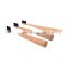 Wooden Handle Bathroom Natural Charcoal Wood Biodegradable Kids Size Travel Bamboo Toothbrush With CE