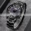 SKMEI 1871 World Time Solar Powered Watch Waterproof Quartz Digital Compass Stainless Steel Analog Watch for Men