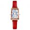 Simple Design 1764 Minimalist Square Dial Women Watches In Wristwatches Leather Ladies Bracelet