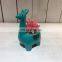 Custom mini vase home decorative desktop cute cartoon ceramics potted artificial plant in vase plastic plant