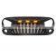 Custom Grille For JEEP Wrangler jk/jku  Matte Black  Goliath style