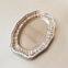 Oval lace thickened aluminum foil dinner plate barbecue plate Pasta plate